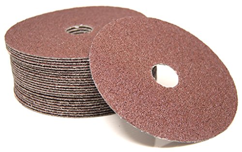 Benchmark Abrasives 5" Resin Fiber Sanding Discs, 36 Grit, 25-Count