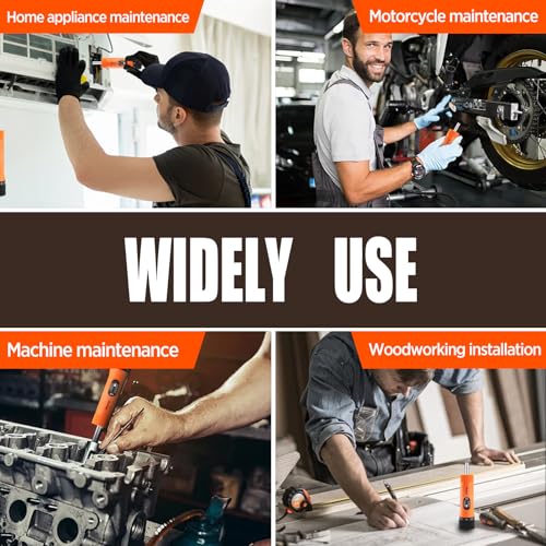 Sanliang 36Pcs Torque Screwdriver Wrench Driver Set 10-70 Inch Pounds lbs with 29 S2 Bits，5 Drive Sockets ，1/4" Socket Adapter for Maintenance,Tools, Bike Repairing and Mounting.