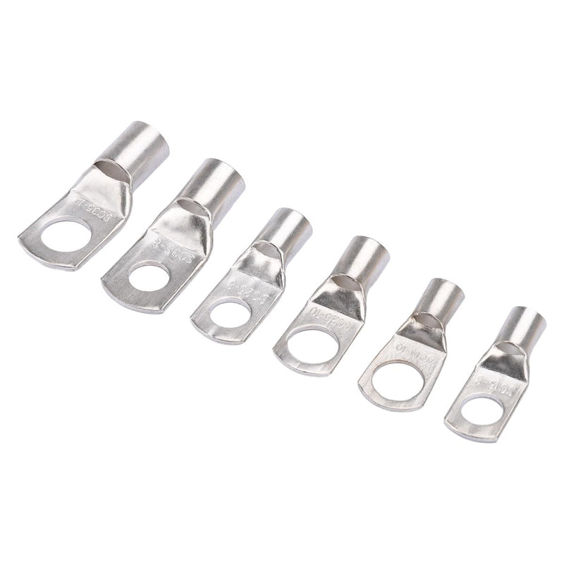 30 pieces cable lugs ring cable lugs M8 M10 tubular cable lugs set 16mm² 25mm² 35mm² M8 M10 copper terminals cable eyelets crimp connectors for vehicles, cars, motorcycles, boats, 30 pieces 16 mm², 25 mm², 35 mm²