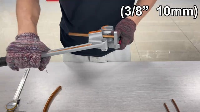 VEVOR Pipe Tube Bender, 1/4", 3/8", 1/2" (12.7 mm) OD, 3 in 1 Manual Level Tube Bender, 180° Copper Aluminum Pipes Bending Tools for HVAC, Pneumatic and Automotive Lines（NOT FOR PLUMBING）