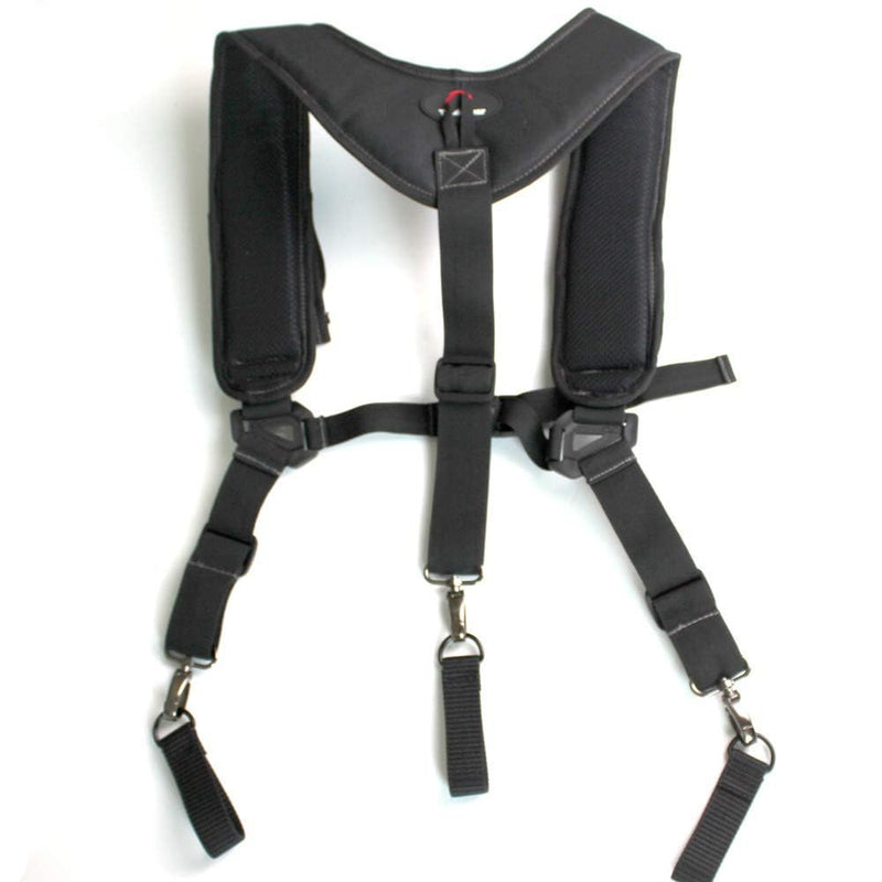 TradeGear Tool Belt Work Suspenders with Velcro Shoulder Pads – Adjustable Fit, Heavy Duty Suspenders – Includes Belt Loops MAGNETIC 3 POINT SUSPENDERS