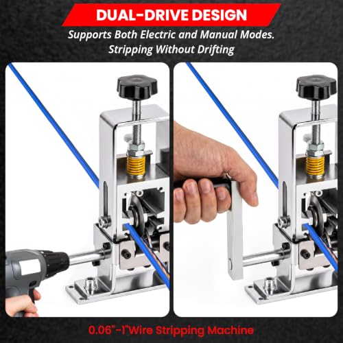 Manual Wire Stripper, Suitable for Copper Recycling, Silver