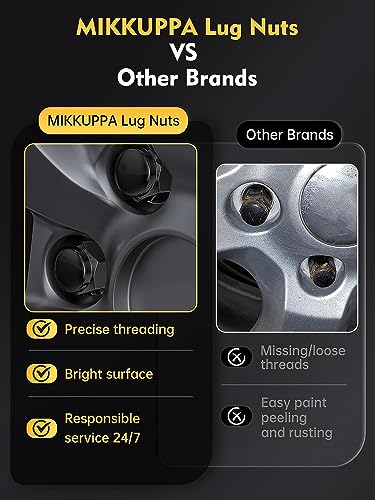MIKKUPPA 1/2-20 Lug Nuts & 1/2"-20 Trailer Lug Nuts, Open End Style for Trailer Tire Wheel 509 Lug Nuts, Replacement for 1987-2018 Jeep Wrangler JK, 2002-2012 Jeep Liberty
