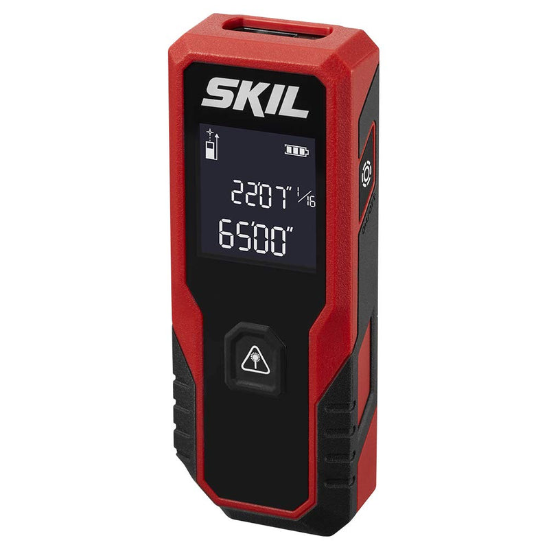 Skil 65ft. Compact Laser Distance Measurer with Wheel Measuring Mode, Backlit LCD Display, Carry Bag and battery Included - ME9821-00 65ft. Laser Measurer