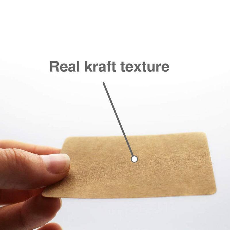 ChromaLabel 2 x 3 Inch Permanent Kraft Rectangle Labels, 250 Labels per Dispenser Box