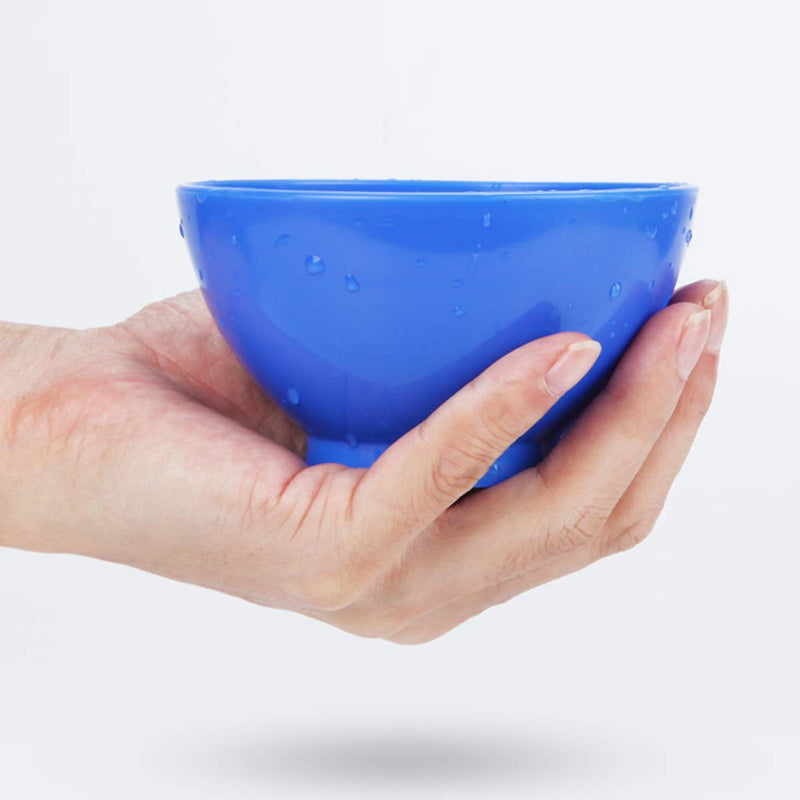3 flexible rubber mixing bowls, dental rubber plastic spatulas for alginate and plaster materials.