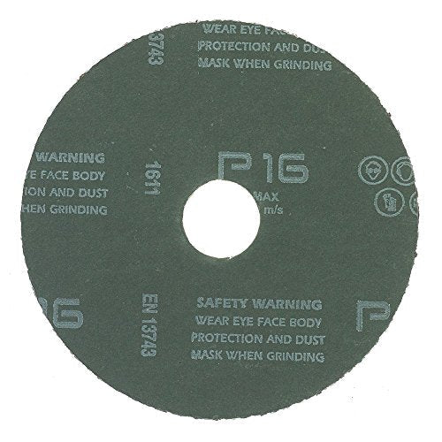 Mercer Industries 301016-4-1/2" x 7/8" Aluminum Oxide Resin Fiber Discs, 16 Grit (25 pack) 4-1/2 x 7/8 16 Grit (25 Pack)