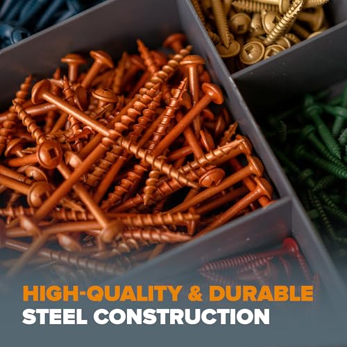 Bora Pocket Hole Screws 1 Inch Coarse Thread - 500 Pack for Wood Joinery - Professional Woodworking Bora Jig Compatible Screws for Furniture, Cabinetry & Carpentry Projects 1 inch (500 Piece)