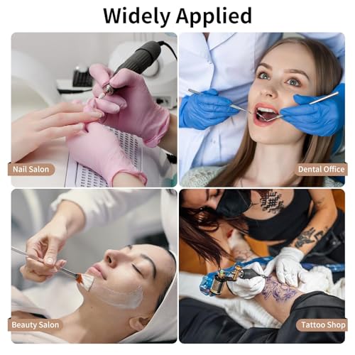 Pack of 100 Self-Sealing Sterilization Bags 100 x 200 mm / 3.9 x 7.9 inches for Dental Tools and Nail Tools, Disposable Cleaning Bags for Autoclaves and Sterilisers, for Oral Cavity Cosmetics Beauty 100 pieces 100x200mm