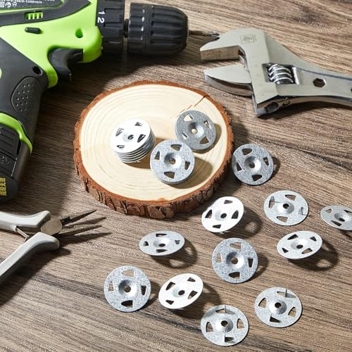 320 Pcs Fastener Kit with 1-1/8 Inch Stainless Steel Washers and Galvanized Steel Screws Hardware Installation Board Set for Fixing Fastening (Pack of 2) 1.13 inches (Pack of 2)