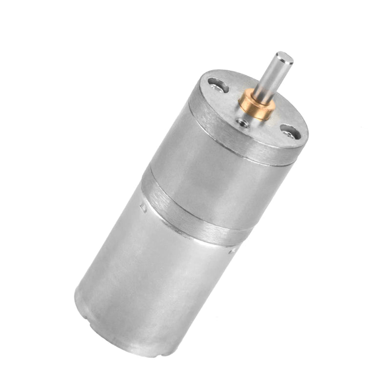 DC Gear Motor, 25mm DC 12V 25GA-370 Low Speed Metal Gear Motor for Electronic Lock (12V 500RPM)