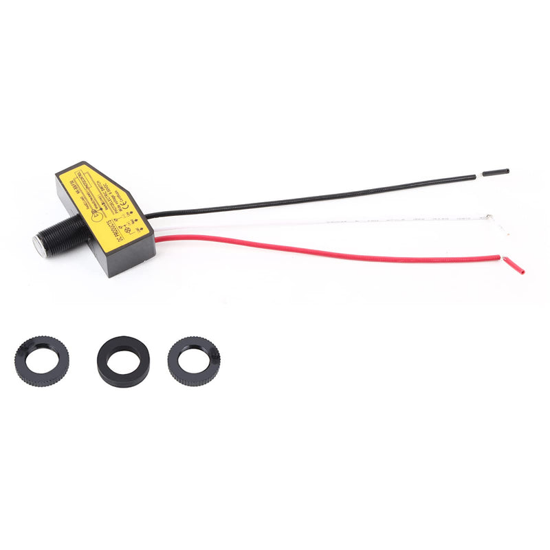 12 V Light Sensor, Twilight Switch 12 V, 12 V, 24 V, 36 V, 48 V Photocell Switch, Mini Light Switch Sensor, Dusk Control Until Dawn, Automatic On and Off, 8 V to 50 V