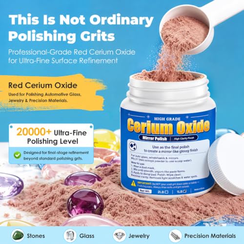 30000 Grit Aluminum Oxide & Red Cerium Oxide Polish Bundle