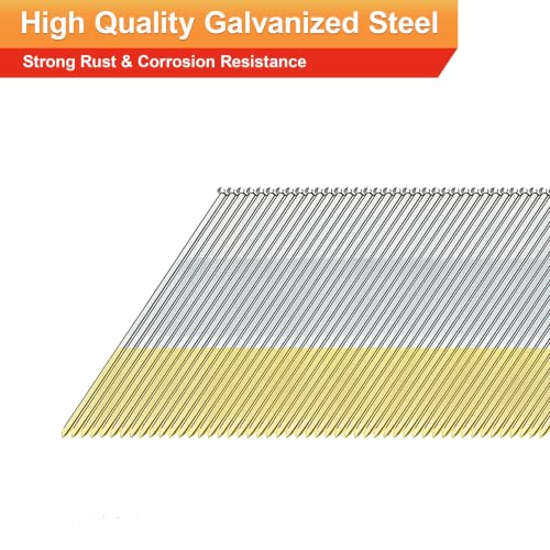 15 Gauge DA Angled Finish Nails,2-1/2",2",1-1/4":900Pcs 3Sizes(2-1/2",2",1-1/4")---900pcs