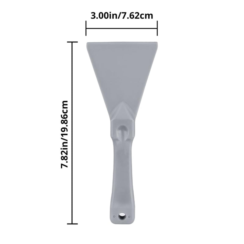 SPARTA Polypropylene Scraper Tool Food Safe Scraper for Removing Caked-On Residue in Commercial Kitchens, Plastic, 7.82 x 3 Inches, Gray, (Pack of 12)