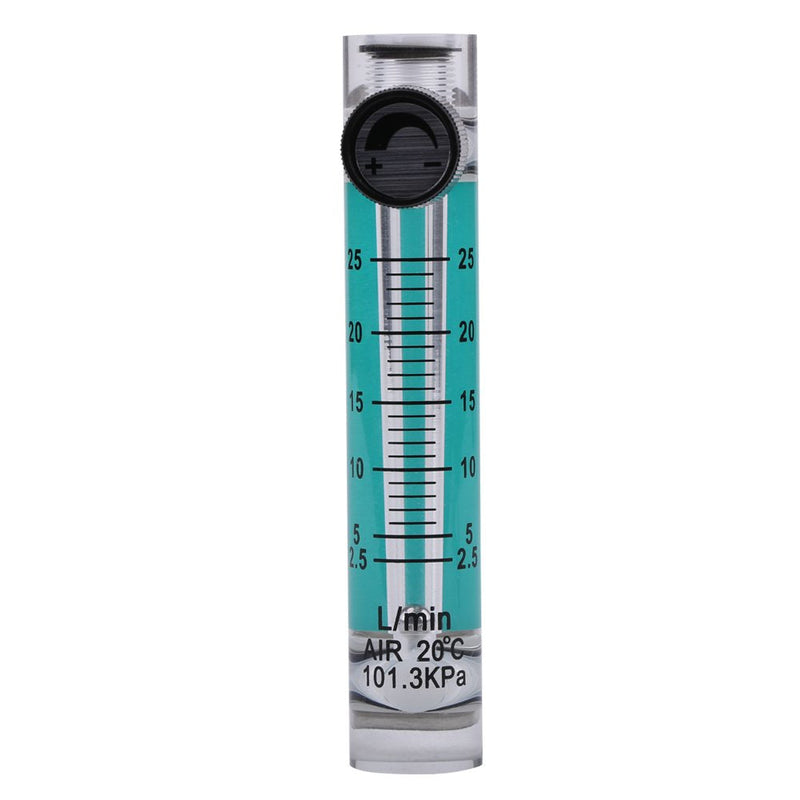 Oumefar Gas Flow Meter Flow Meter 2.5-25LPM Flow Meter with Control Valve for Oxygen-Air Gas, 色