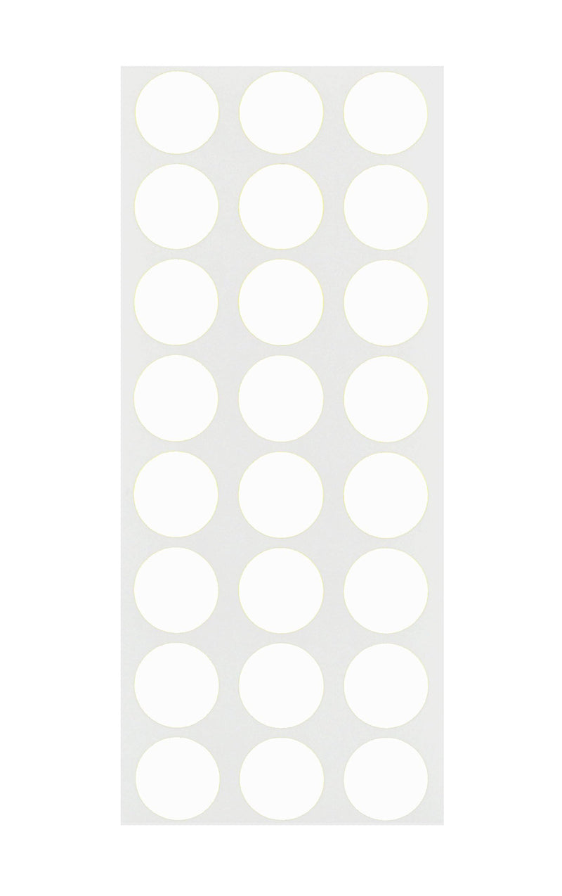 ChromaLabel 0.50 Inch Round Label Removable Color Code Dot Stickers, 240 Pack, White