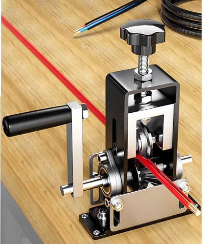 Manual Wire Stripper Machine for Power Drill Copper Wire Peeler Machine Gauge Wire 0.1"-1" Hand Crank Wire Stripping Machine Tool for Scrap Copper Recycling