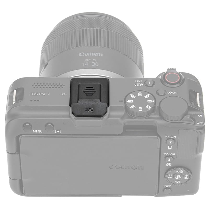 JJC Hot Shoe Cover for Canon V1, R5 Mark II, R1, R50V, R8, R50, R6 Mark II, R10, R7, R5C and R3 Cameras, Replaces Canon Multi-Function Hot Shoe Cover ER-SC2