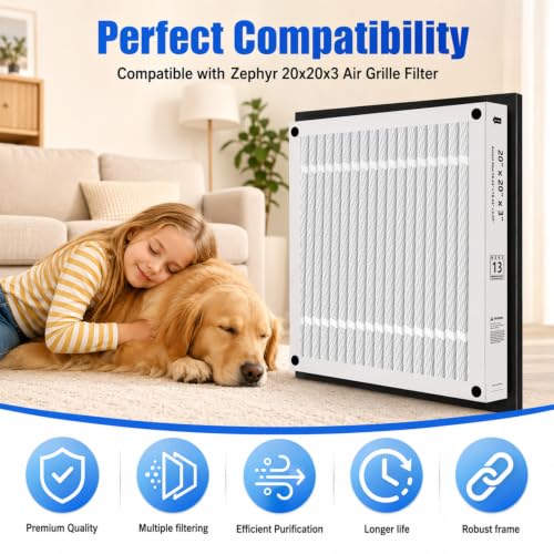 20x20x3 Air Filter Replacement For Zephyr 20x20x3 VGF Series,Foldable 2PACK Foldable 20x20x3-2Pack