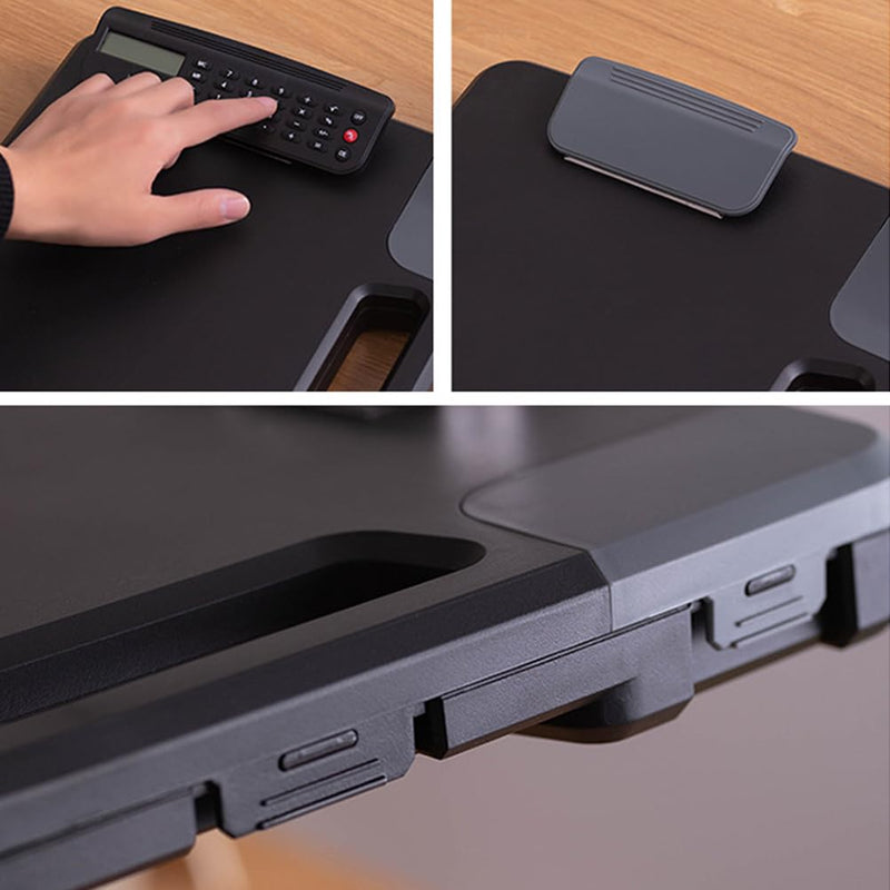 Cabilock Box Binder Portfolio Writing Pad Paper Storage Box Clipboard with Calculator A4 Clipboard A4 Files Storage Holder Writing Board Storage Rack Document Clipboard Case A4 30.7*36.6*6.7cm Black