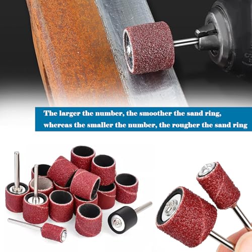 Tnisesm 552Pcs Aluminum Oxide Sanding Drum Set