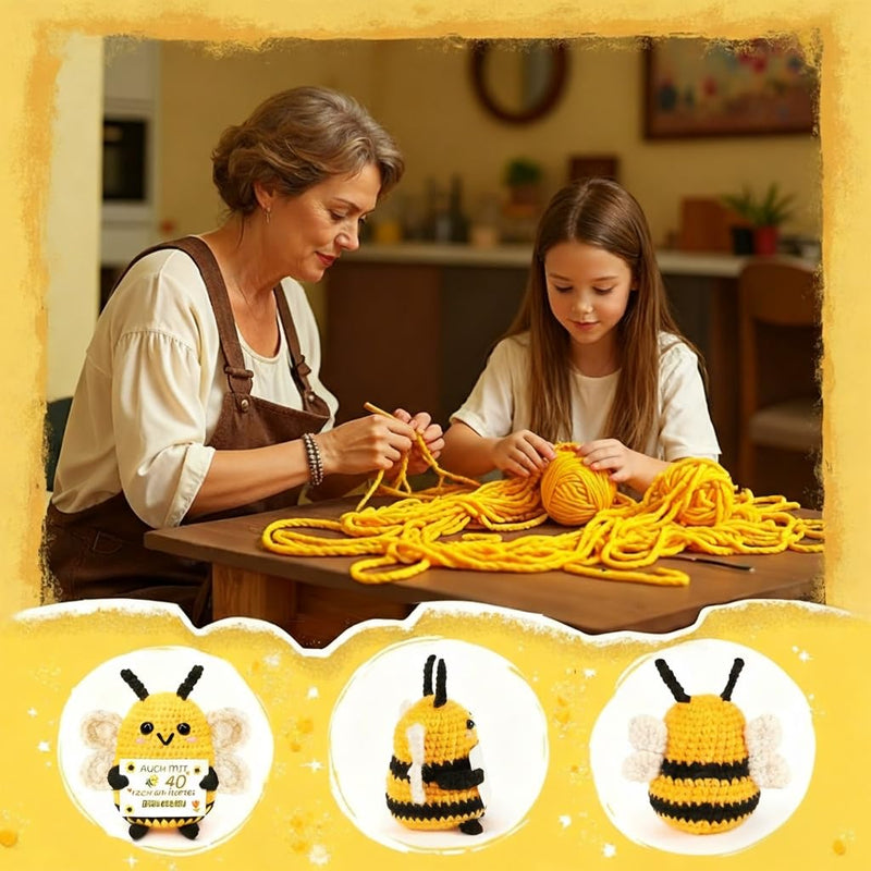 Johiux 60th Birthday Woman Man LED Bottle Light 60th Birthday Gift with Positive Potato Bee, Pocket Hug Positive Lucky Charm Bee Birthday Card Funny Money Gifts 60 Years Old