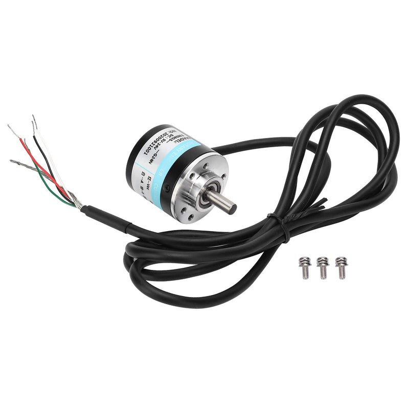 ABZ Three-Phase Encoder Photoelectric Encoder DC 5-24V 3000-6000RPM Full Wave Encoder for Auto Engineering(600HZ),Encoder 600HZ
