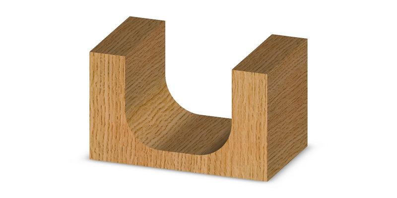 Whiteside 1372 Bowl & Tray Form Router Bit: 3/4 Inch Cutting Diameter, 1/4 Inch Shank, 5/8 Inch Cutting Length, 1/4 Inch Radius