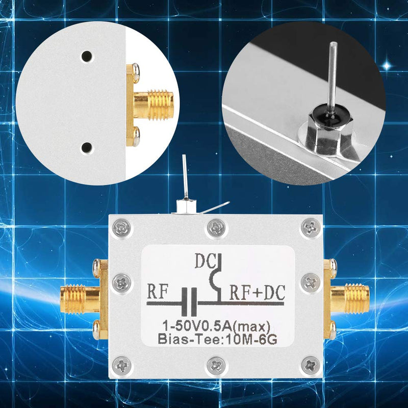 1pcs 10MHz-6GHz Frequency Bias T Broadband Radio Transmission Microwave Coaxial Bias Low Noise Amplifier Module