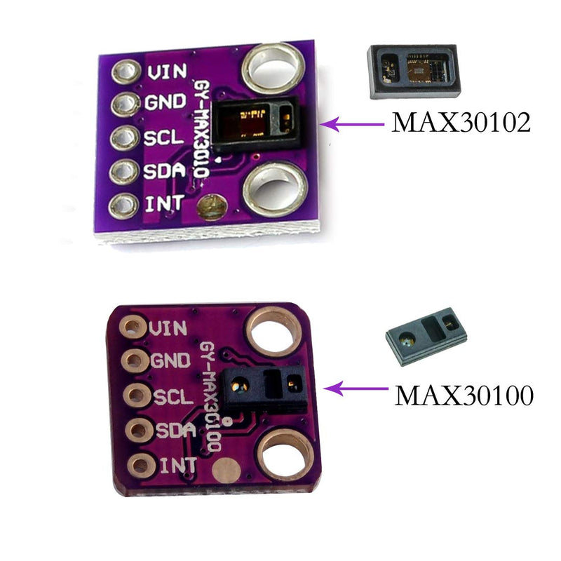 Hailege MAX30102 Low Power Heart Rate Click Sensor Breakout Board Module for Arduino Pulse Oximetry Solution SpO2 Replace MAX30100