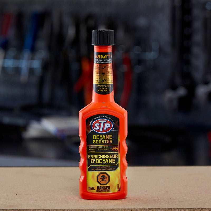 STP Octane Booster, Bottled Fuel System Cleaner Restores Lost Power and Acceleration, 5.25 Oz, STP 5.25 Fl Oz (Pack of 1)