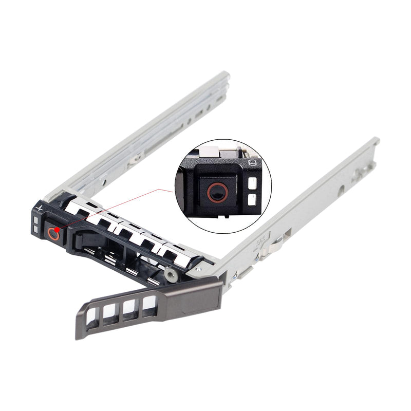 2 Pack Hard Drive Caddy 8FKXC 08FKXC SSD Mount 2.5" HDD Holder with Mounting Screws Hard Drive Bracket Compatible for Dell PowerEdge R610 R620 R710 T710 R720 R815 R820 R630 T630 R730 2 Pack