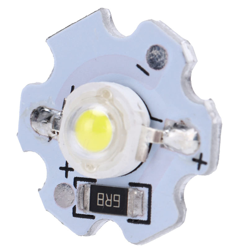 Hilitand Pack of 25 LED Chips LED Lamp Beads DIY Lighting Fixture High Power 5V 200 LM 1W (Pure White 6000-6500K) Pure White 6000-6500k
