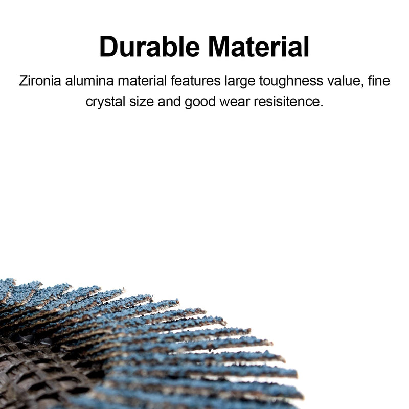 Flap discs, pack of 6 sanding discs, diameter 75 mm, grain size 60/80/120, suitable for cordless angle grinders, grinding disc, lamellar discs, steel fan sanding disc for angle grinder polishing machine