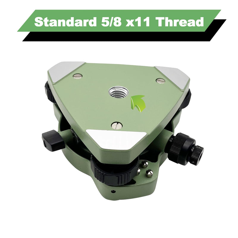 Tribrach with Optical Plummet Compatible with Topcon Sokkia Total Station, Aluminum Tribrach Adapter, Green Survey Equipment Tribrach