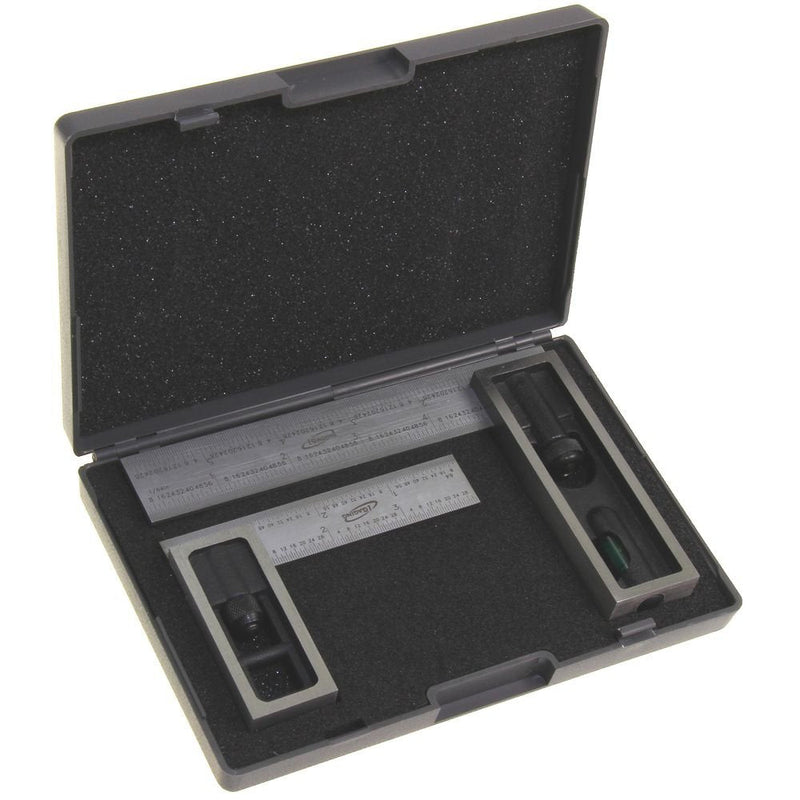 iGaging 4" & 6" Double Square Set 4R Steel Blade High Precision Woodworking Set 4" + 6" Double Squares