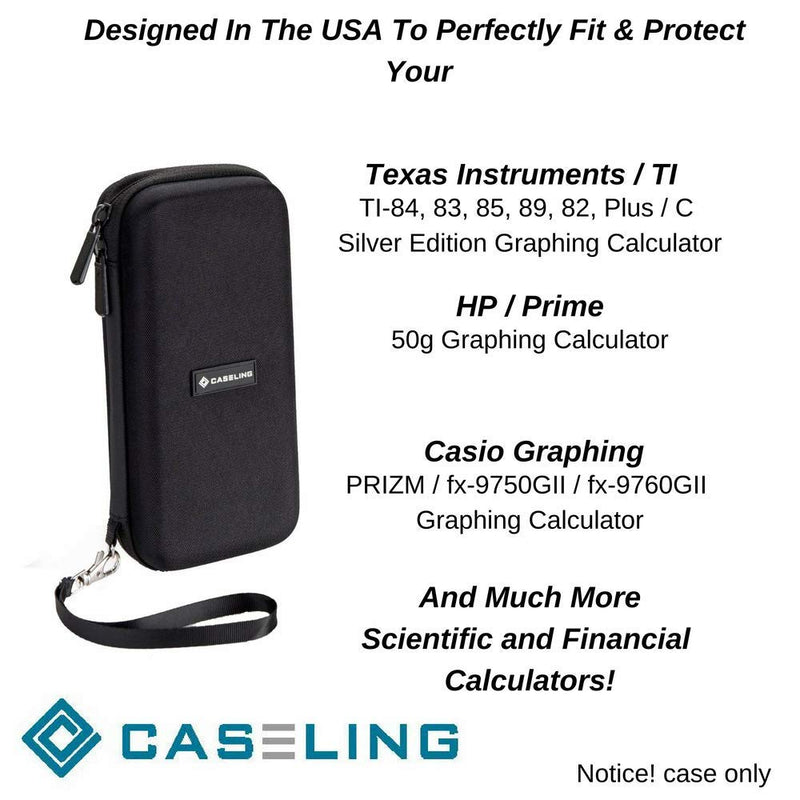 Caseling Graphing Calculator Case fits: TI-84 Plus CE/TI-84 Plus/TI-83 Plus/TI-89 Titanium.