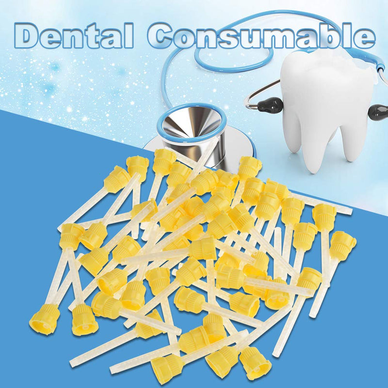 ciciglow Mixing Tip, 50pcs 70mm Disposable Silicone Mixing Tip 4.2mm 1:1