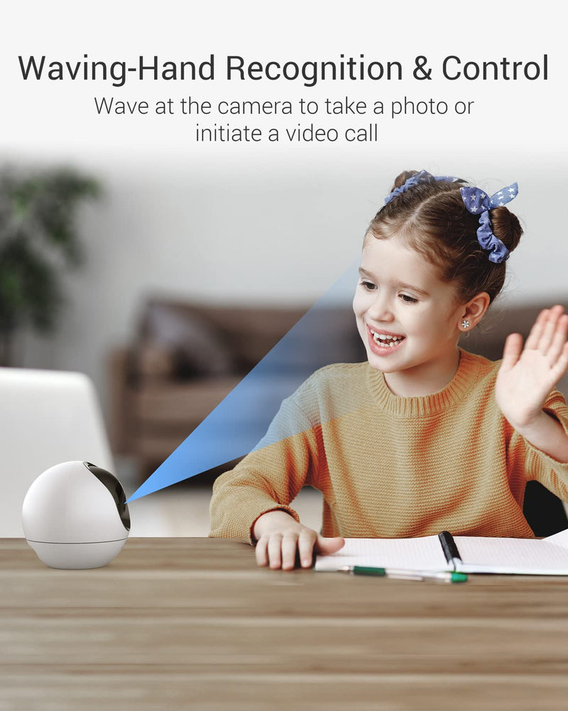 EZVIZ 4MP Indoor Camera, Pan/Tilt Baby Pet Monitor with AI Human and Pet Detection, Voice Activity Detection, Waving-Hand Recognition, Starlight Lens Color Vision, 2.4/5 GHz Dual-Band Wi-Fi | C6
