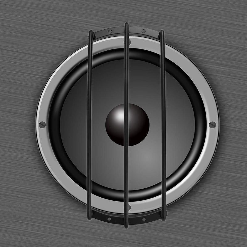 X AUTOHAUX 2pcs 12 Inch Black Metal Car Bar Grille Speaker Subwoofer Grill Cover Protector