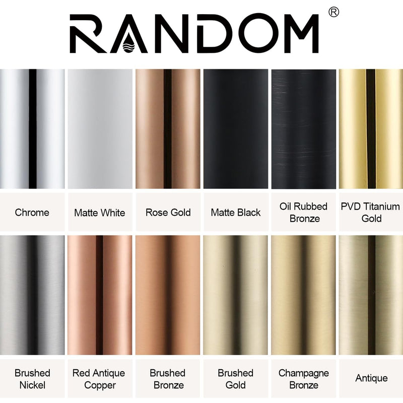 RANDOM Brass Contemporary Round Bottle P Trap 1 1/4,Basin Sink Waste Drain P Trap Kit (Matte Black) Matte Black