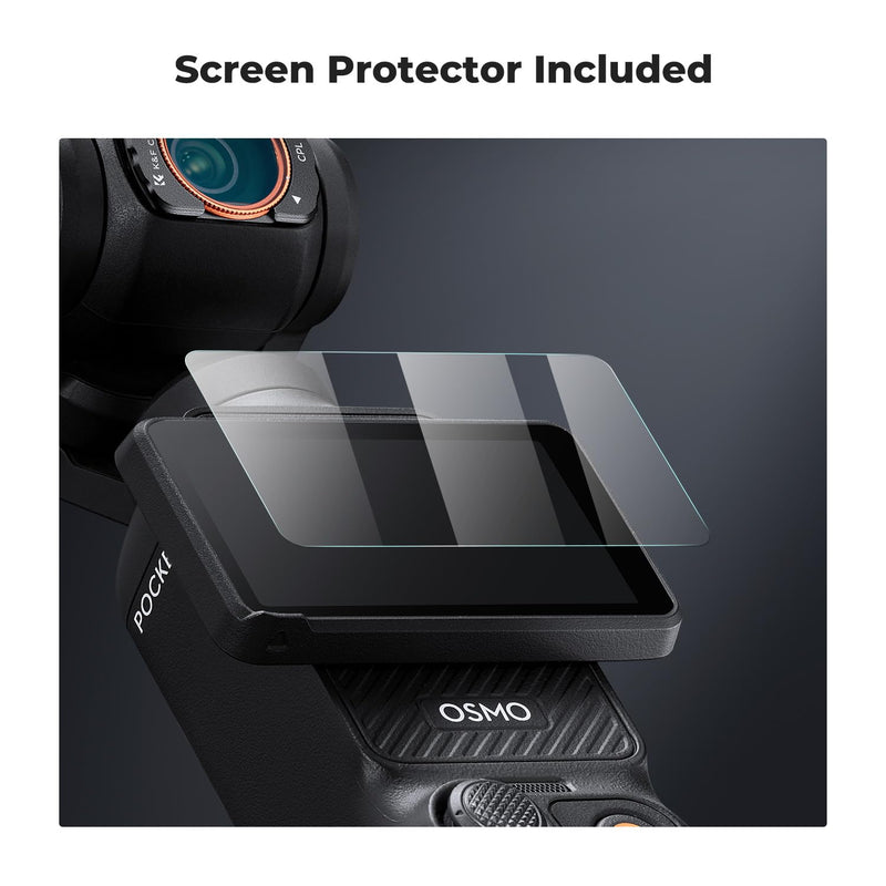 K&F Concept Magnetic Effect & ND & CPL Filter Set Compatible with DJI Osmo Pocket 3, 3 Pack CPL Black Diffusion 1/4 ND2-32 Filters Accessories, HD Optical Glass/Multi-Coated
