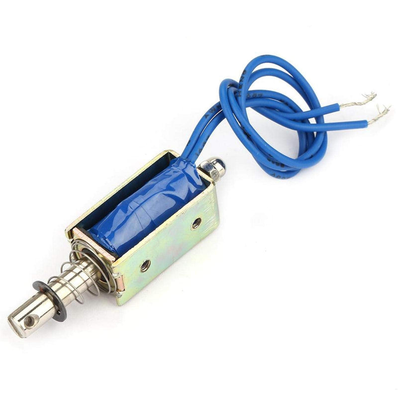 Magnet electromagnet JF-0530B 6/12/24V DC 300mA DC stroke push pull type open frame electromagnet pull 5N retraction range 10mm (6V) 6v