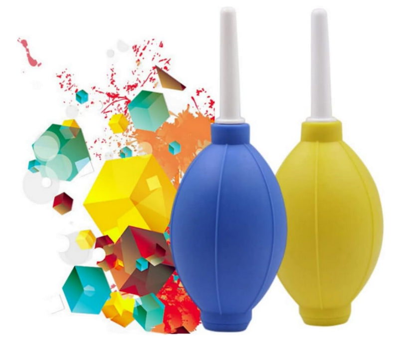6Pieces Dust Ball Air Blower Silicone Blowing Pump Cleaning Tool Large Size Air Puffer for Removes Dust from Cameras,Watch,Keyboard, Cell Phone, Lenses