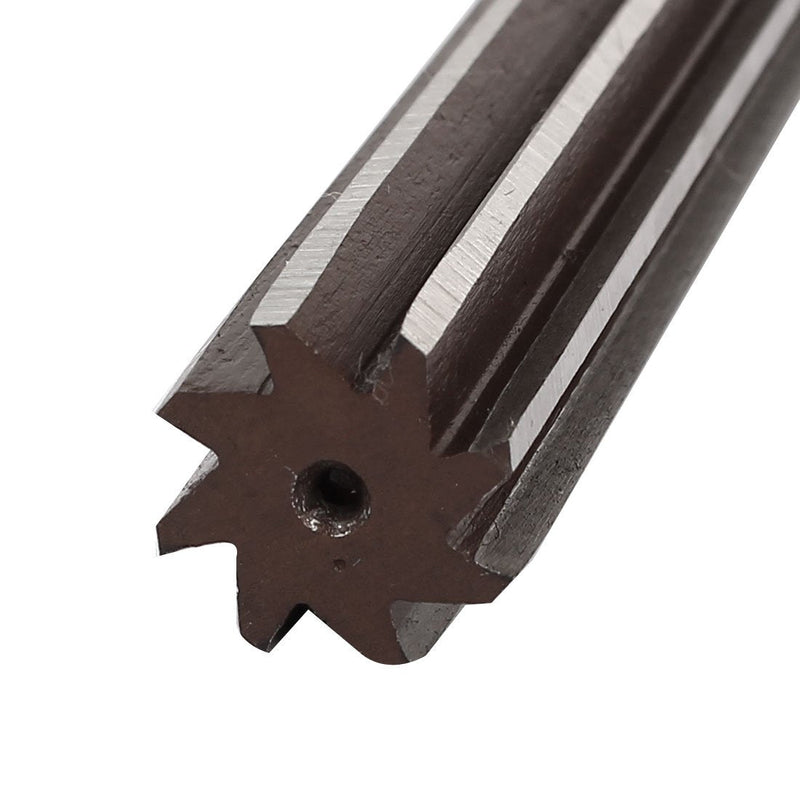 sourcing map 18mm cutting diameter 8 flutes straight shank tool steel hand reamer 175mm long de 175mm