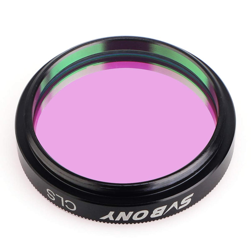 SVBONY Telescope Filter 1.25 inches CLS Filter City Light Pollution Reduction Filter Broadband Filter Suitable for Deep Sky Visual Astronomical Photography 1.25 inch
