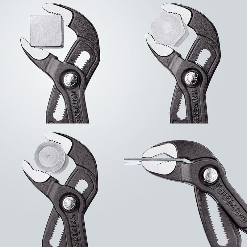 Knipex, 87 01 180, 7-1/4" Knipex Cobra Water Pump Pliers, Plastic Grip | bike-hand-tools