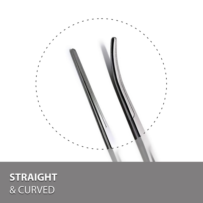 Ultimate Hemostat Set, 6 Piece Ideal for Hobby Tools, Electronics, Fishing and Taxidermy - 8", 6.25" and 5", Stainless Steel, Curved & Straight 8", 6.25" & 5" - Curved & Straight