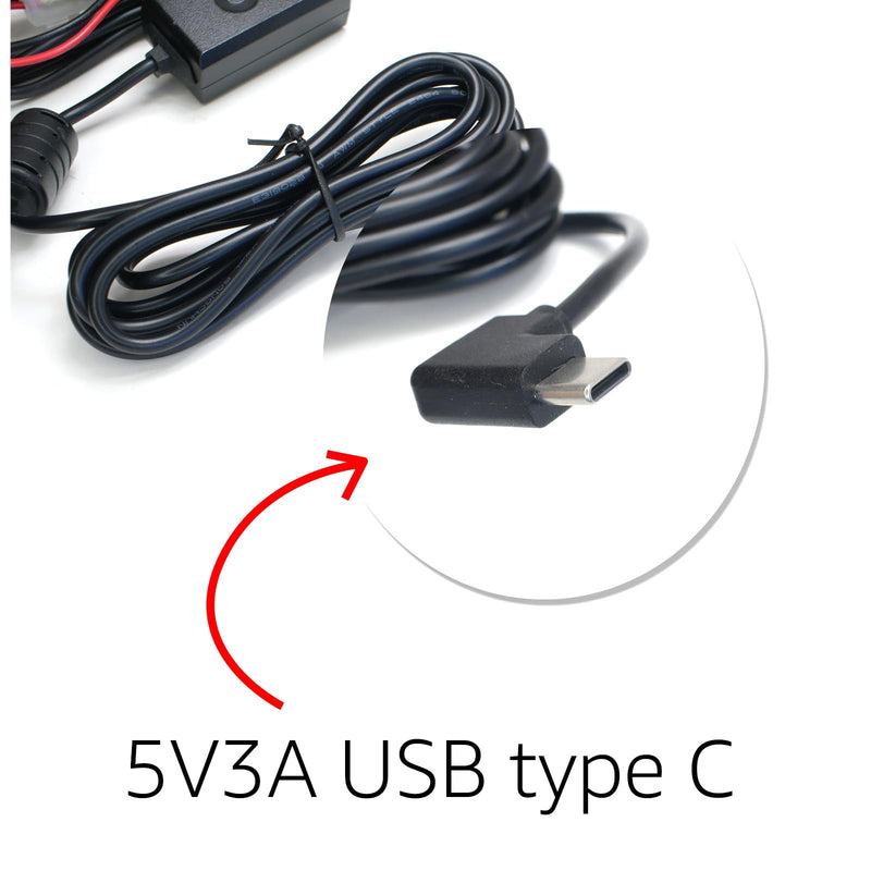 Direct USB C Hardwire Car Charger Power Cord for Garmin DriveSmart 66 76 86 RV 795 Dezl OTR710 inReach Mini 2 GPS